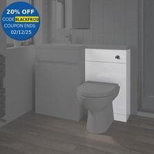 500mm Toilet WC Unit Bathroom Furniture Concealed Cistern Unit Only Modern