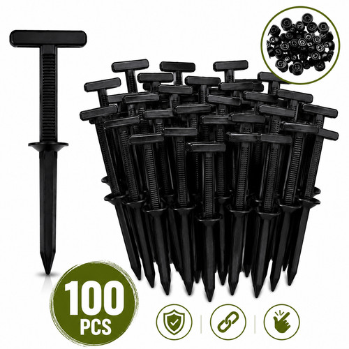 100pcs weed membrane pegs - weed,