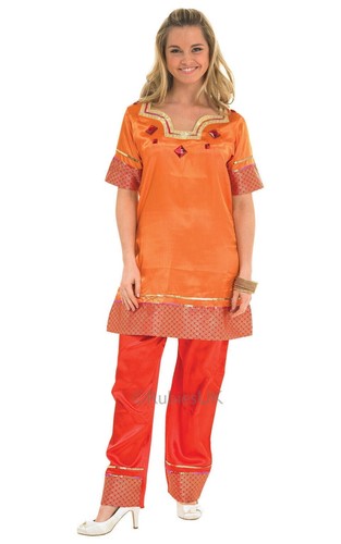 Ladies orange bollywood indian - ladies,