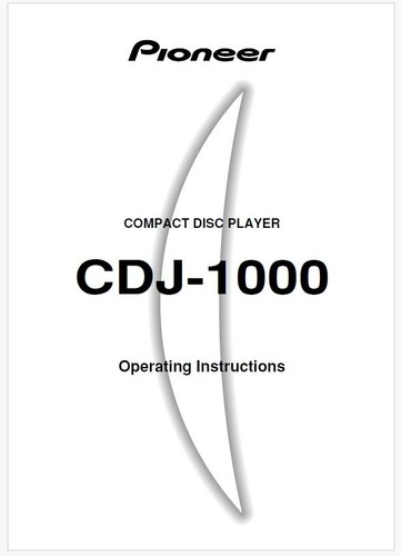 Pioneer cdj 1000 compact - cdj-1000, disc