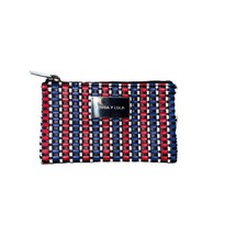 Small Bimba Y Lola Fabric Woven Clutch Card Holder coin purse 