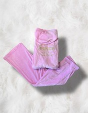 Victoria’s Secret Vintage Early 2000s Baby Pink Velour Tracksuit, M/L