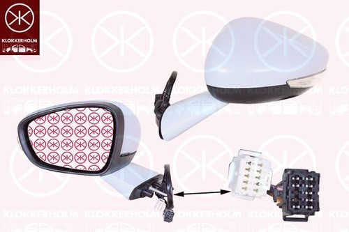 New complete door mirror lh - new,