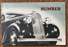 HUMBER PULLMAN SNIPE IMPERIAL brochure parts manual GN VSCC TT BROOKLANDS SEVEN