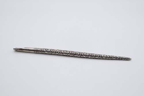 Antique silver dip pen - antique,