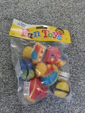 Baker Ross Bag of 6 Superhero Mini RUBBER DUCKS Toys 5cm Bath Pool Party Bags