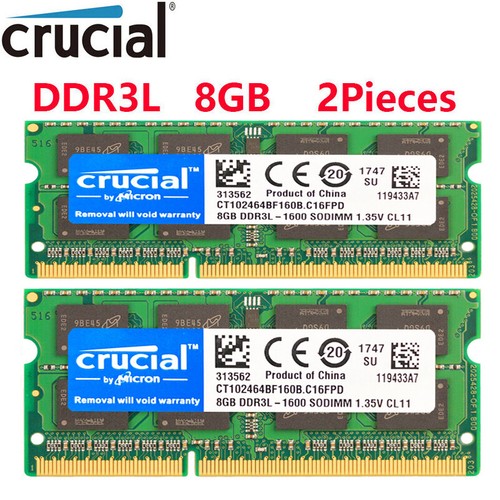 Crucial ddr3l 1600mhz 16gb x - 16gb(2,