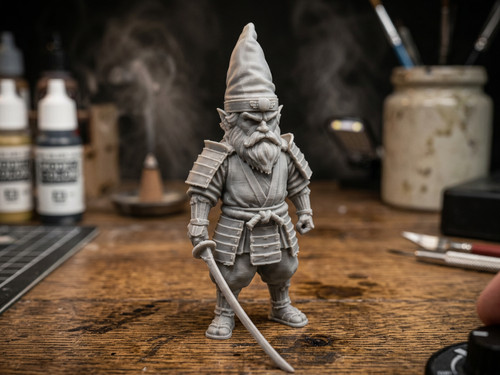 Samurai garden gnome japanese - gnome,