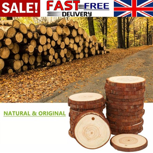50pcs wood slices - slices, round