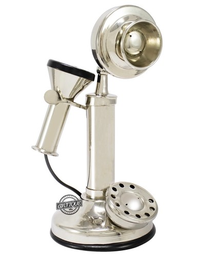 Vintage telephone candlestick - vintage,