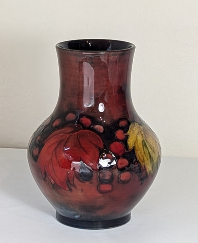 Moorcroft flambe pottery - flambe,