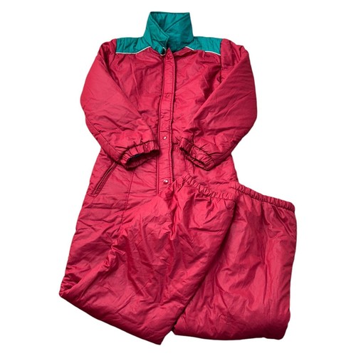 Vintage colour block ski suit - vintage,