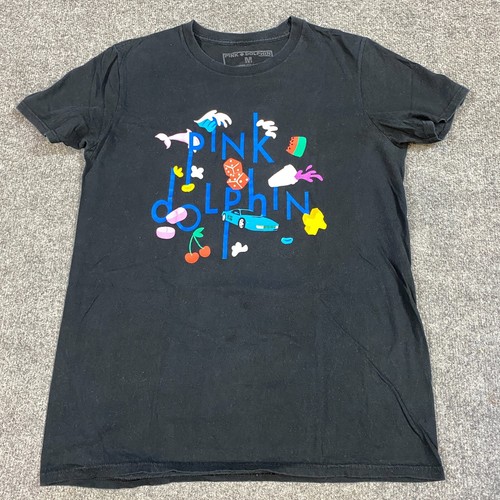 Pink dolphin shirt black - pink,