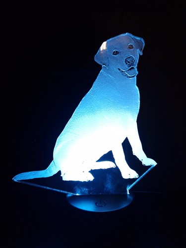 Labrador retriever led lamp - labrador,