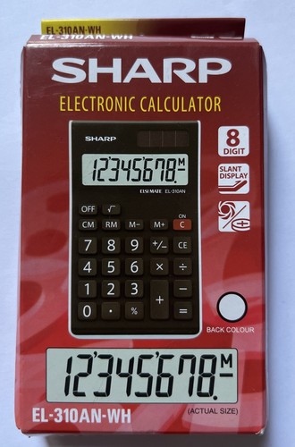 Digit calculator black - 8-digit,