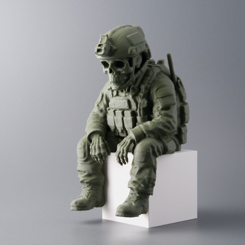 Skeleton soldier shelf - shelf, sitter