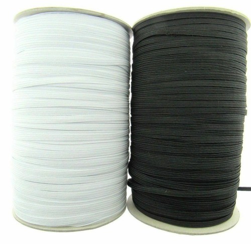 Thin flat braid elastic 10mm - elastic,