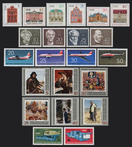 East germany ddr stamps - ddr, 1969