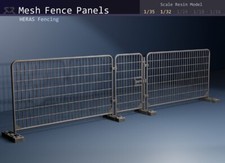 Mesh Panel Fence (Heras) - 1/35, 1/32 resin model
