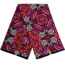 African Fabric Print Pink