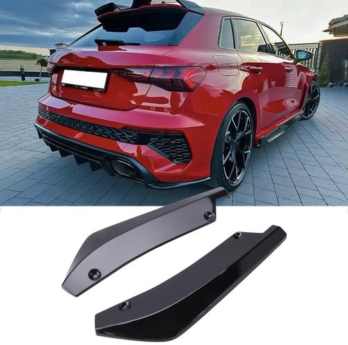 Gloss black rear spat bumper - rear,