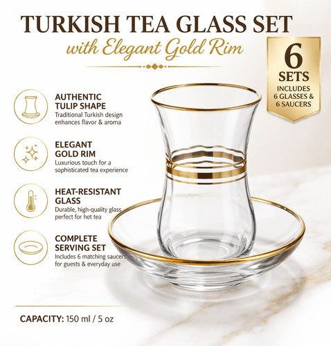 Turkish tea cups - turkish,