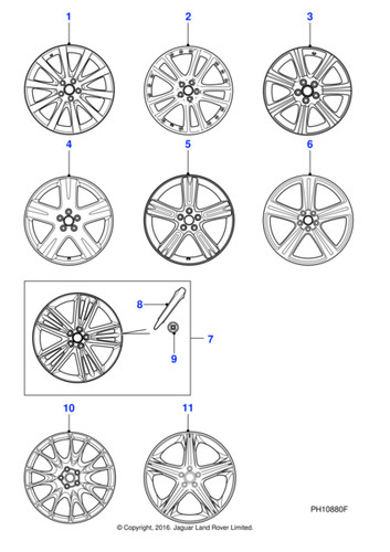 Jaguar alloy road wheel 0 - road,