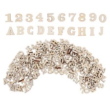  1 Set Unfinished Wooden Letters: Wooden Alphabet Letters And Numbers Small