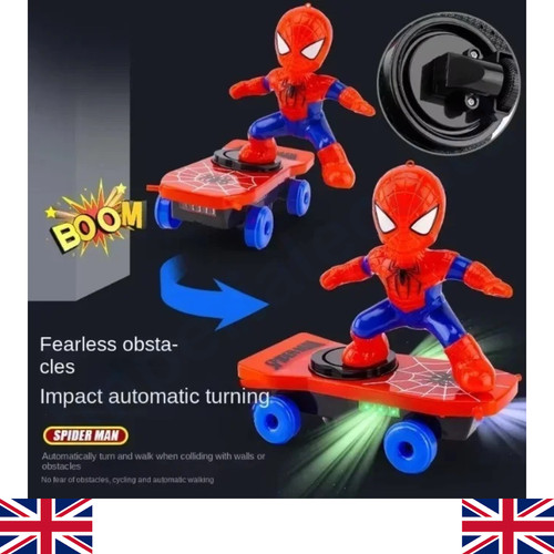 Electric spiderman skateboard - electric,