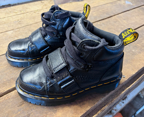 Martens black leather - black,