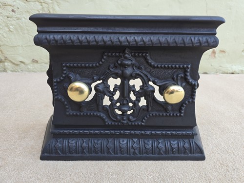 Black cast decorative fire - cast,