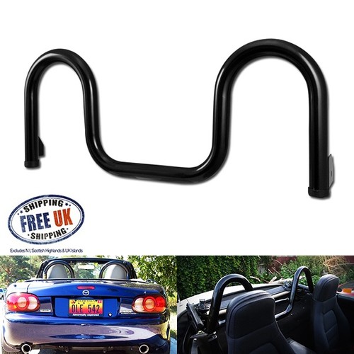Black rear seat roll hoop - rear, over
