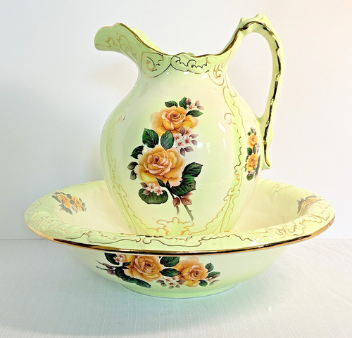 Large antique pitcher wash - large,
