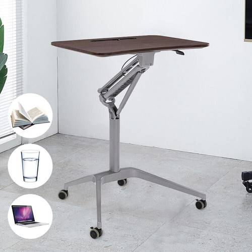 Mobile computer desk - desk, high