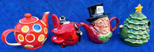 Vintage novelty teapots 4 in