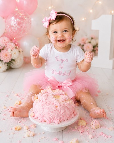 Girls tutu 1st birthday outfit - 1st,