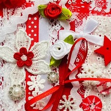 Christmas Fabric Lace Trim