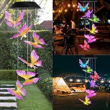 Solar wind chimes - wind, lights