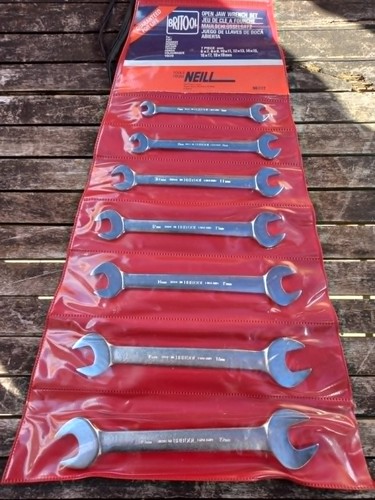 Britool metric thin - open, end