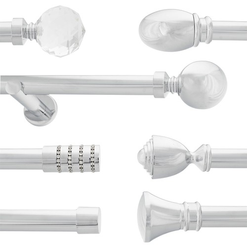Metal single curtain pole net - single,