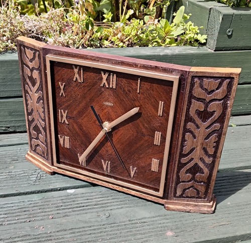 Vintage metamec oak mantel - vintage,