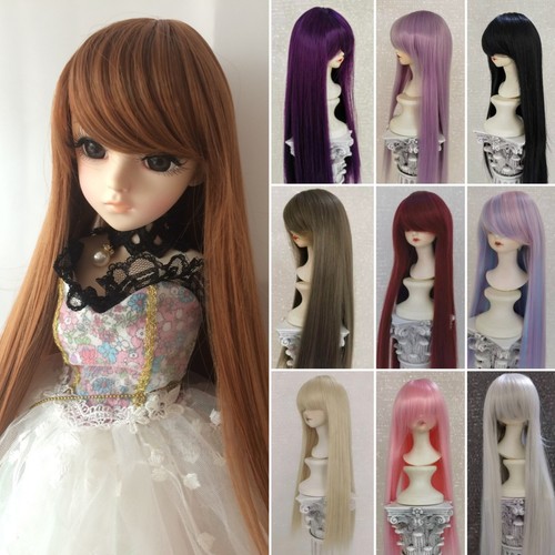 Bjd straight wigs long hair - bjd's,
