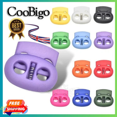 12x plastic cord lock stopper - plastic,
