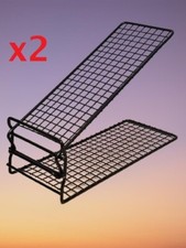 2 x Ikea SKOSTALL Adjustable Shoe organizer Stand Rack Shelf Storage Black