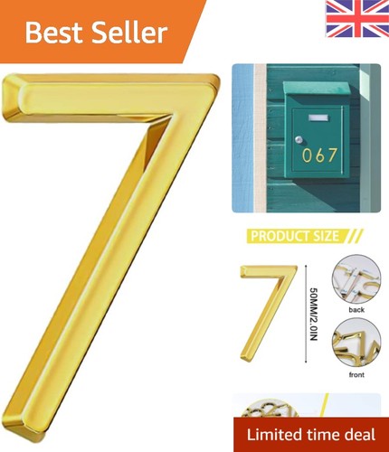 Stylish gold house number 2 - gold,