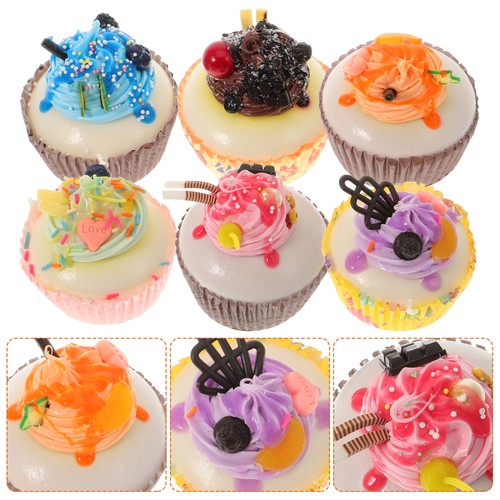 Pcs lifelike fake - 6, cakes