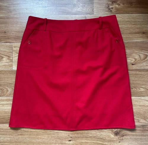 Laura ashley red wool blend - ashley,