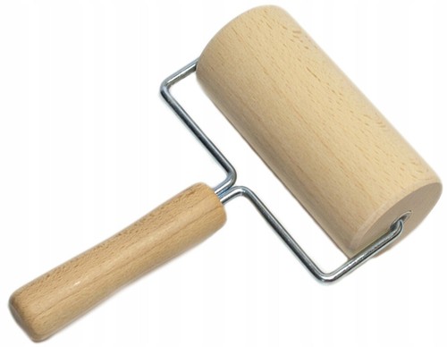 Wooden roller handle - , cm