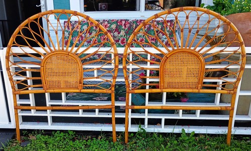 Pair twin french headboards - of,