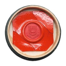 British Royalty Nobility Wax Seal Matrix Proof SPEO MELIORA Cipher Coat of Arms